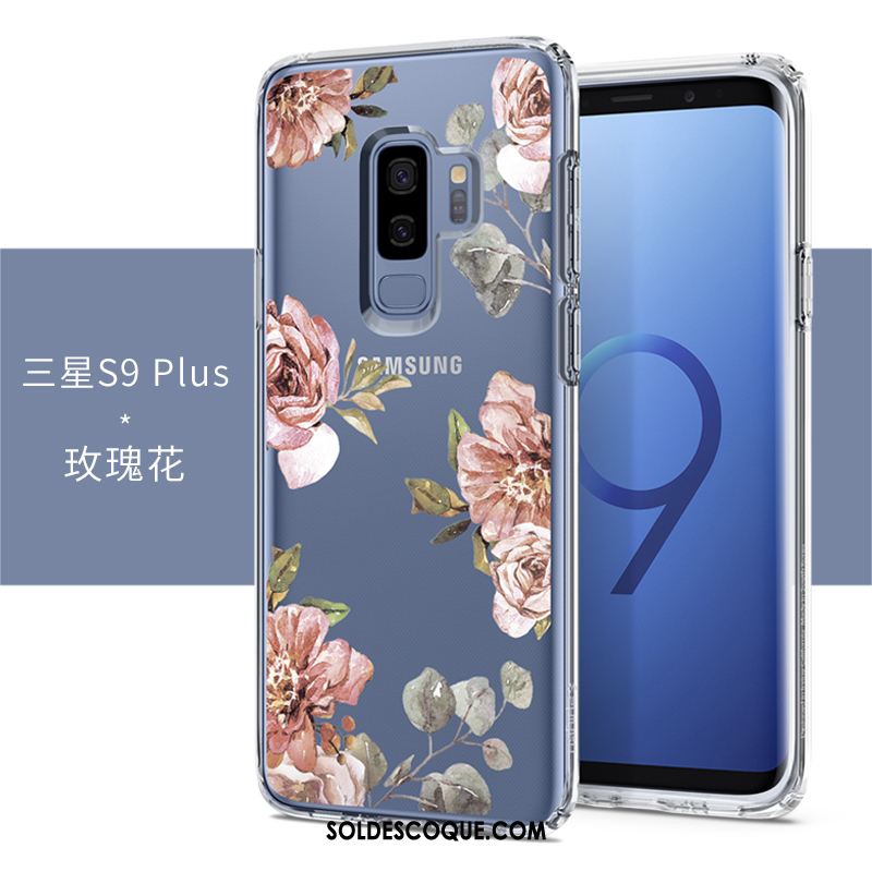 Coque Samsung Galaxy S9+ Personnalité Étui Créatif Transparent Incassable Housse En Vente