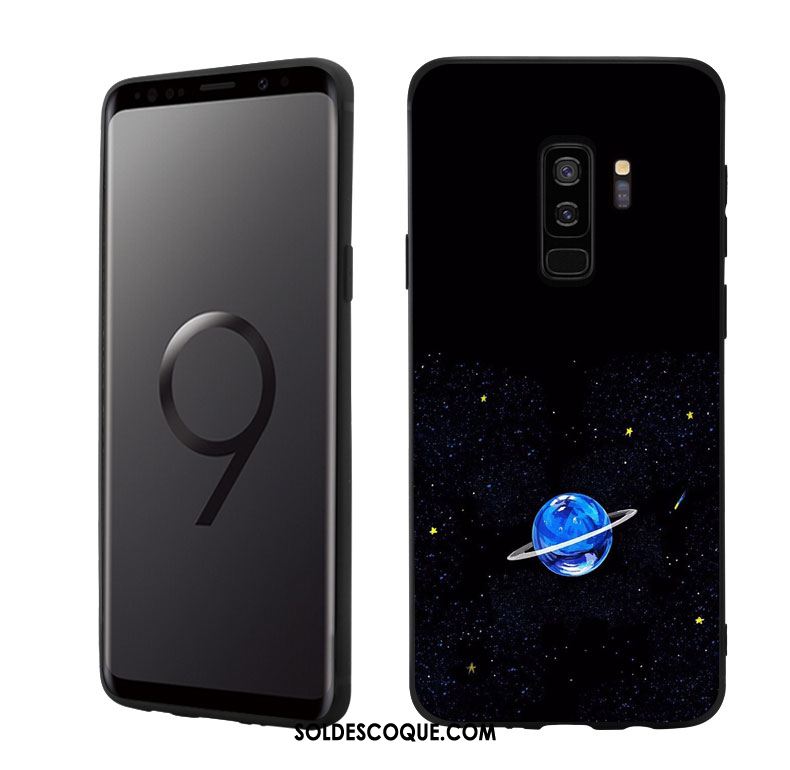 Coque Samsung Galaxy S9+ Planète Étoile Silicone Simple Fluide Doux Pas Cher