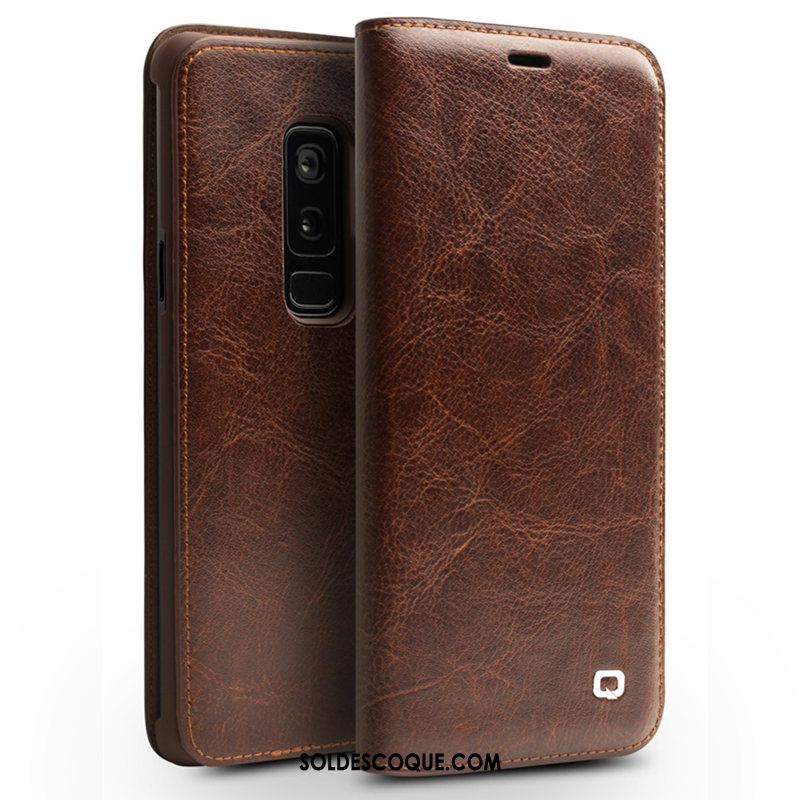 Coque Samsung Galaxy S9+ Sac Étui En Cuir Tendance Téléphone Portable Très Mince Soldes