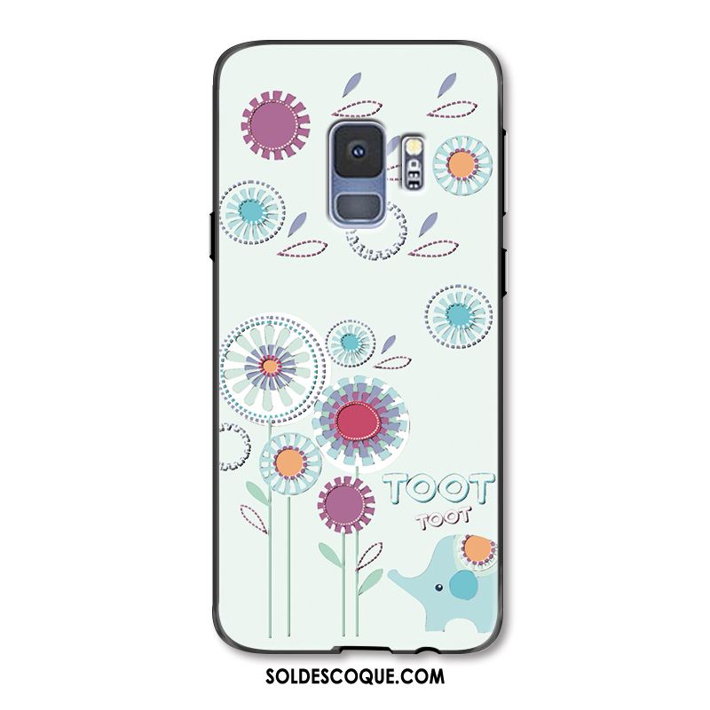 Coque Samsung Galaxy S9 Tendance Étoile Délavé En Daim Téléphone Portable Silicone Pas Cher