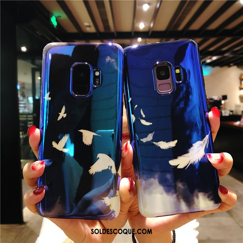 Coque Samsung Galaxy S9 Tout Compris Étui Étoile Silicone Bleu Soldes