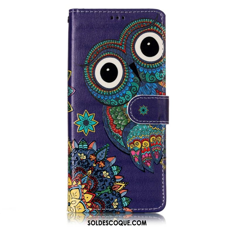 Coque Samsung Galaxy S9+ Étui En Cuir Violet Chat Étoile Téléphone Portable France