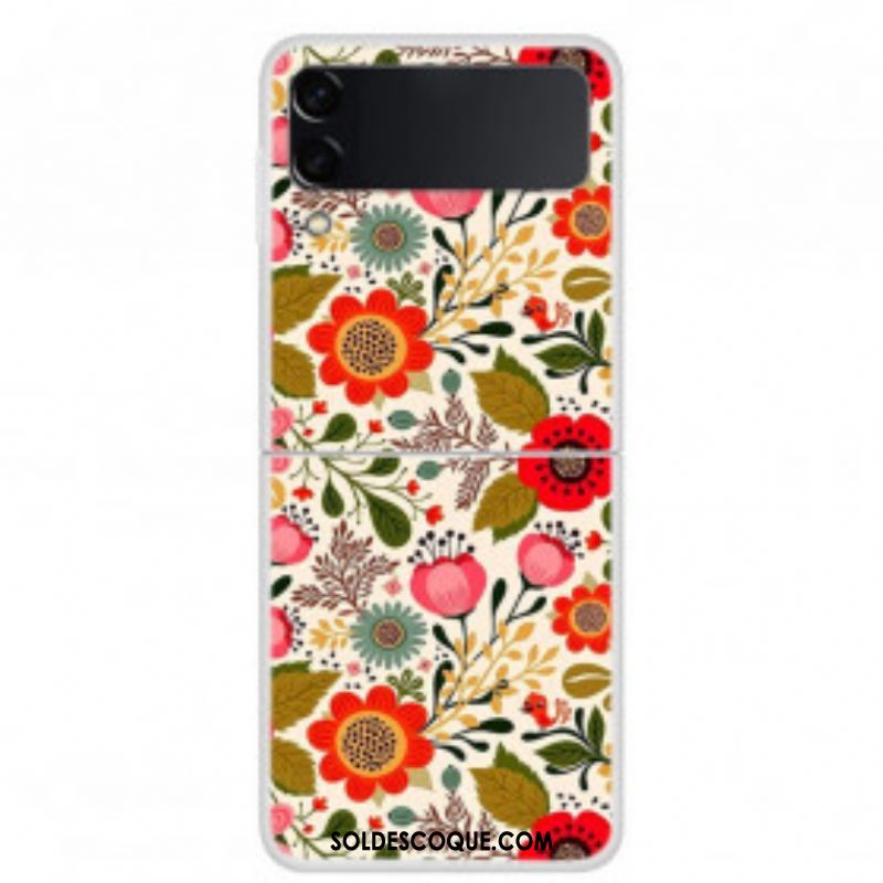 Coque Samsung Galaxy Z Flip 3 5G Fleurettes