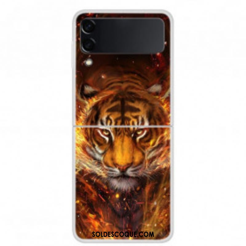 Coque Samsung Galaxy Z Flip 3 5G Tigre de Feu