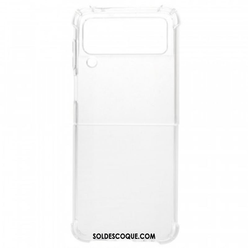 Coque Samsung Galaxy Z Flip 3 5G Transparente Coins Renforcés