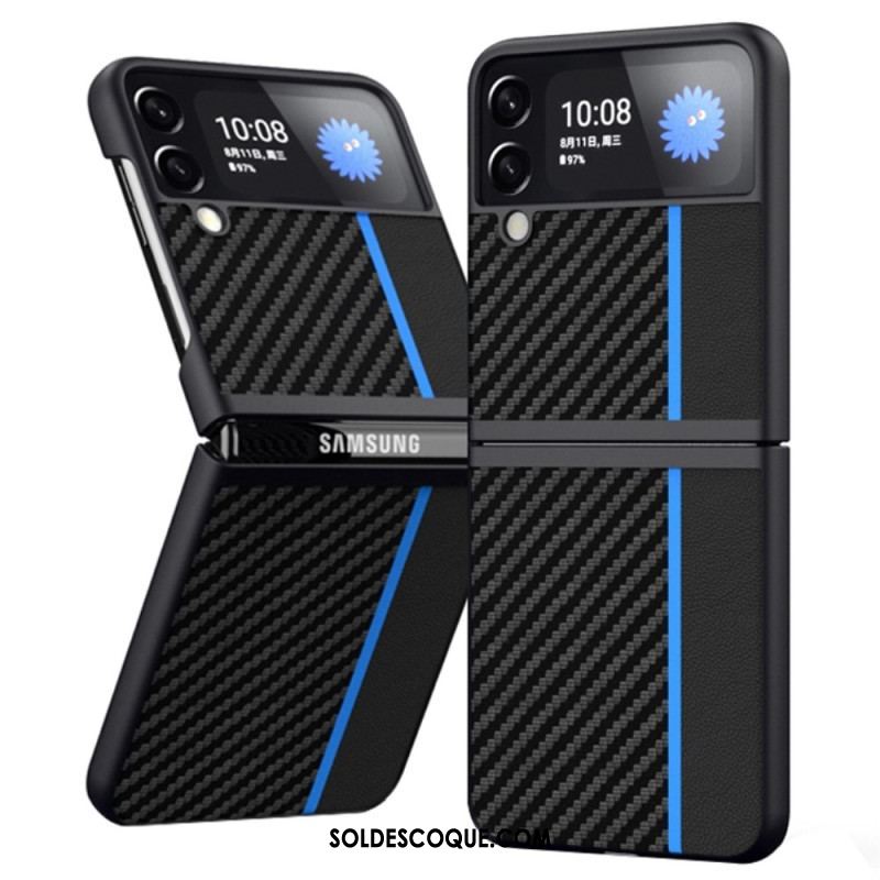 Coque Samsung Galaxy Z Flip 4 Fibre Carbone Line