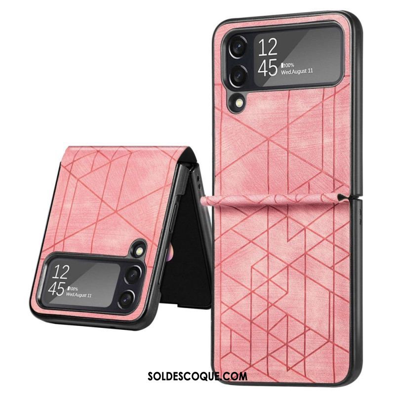 Coque Samsung Galaxy Z Flip 4 Lignes Géométriques