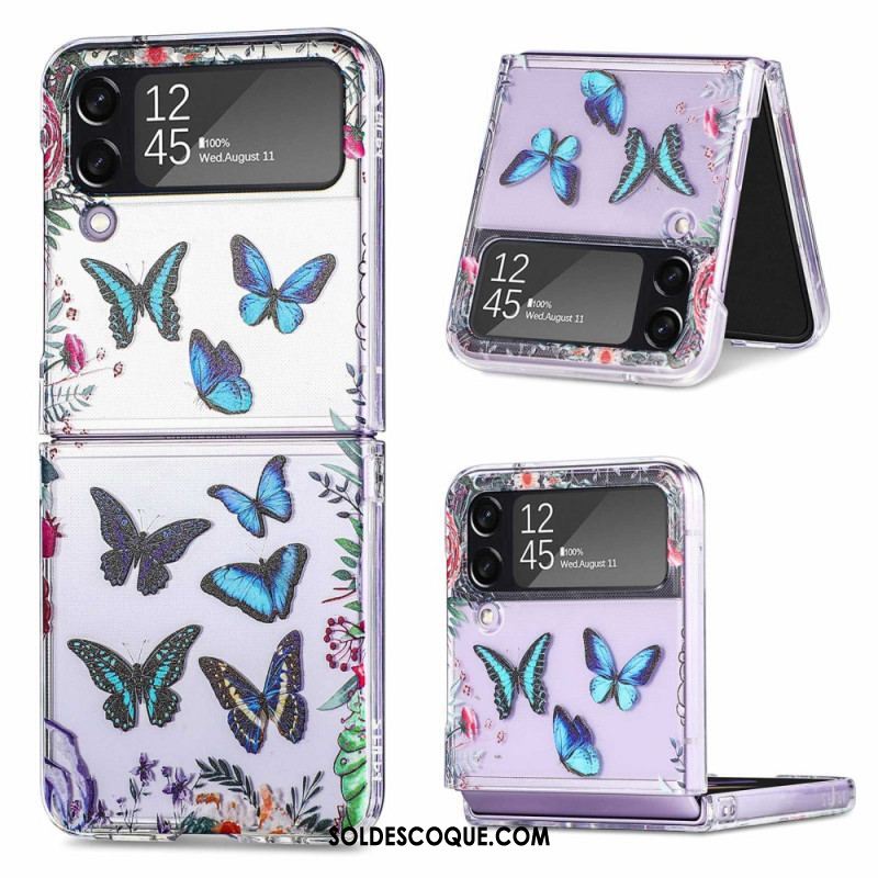 Coque Samsung Galaxy Z Flip 4 Multiples Papillons