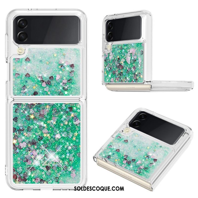 Coque Samsung Galaxy Z Flip 4 Paillettes Colorées