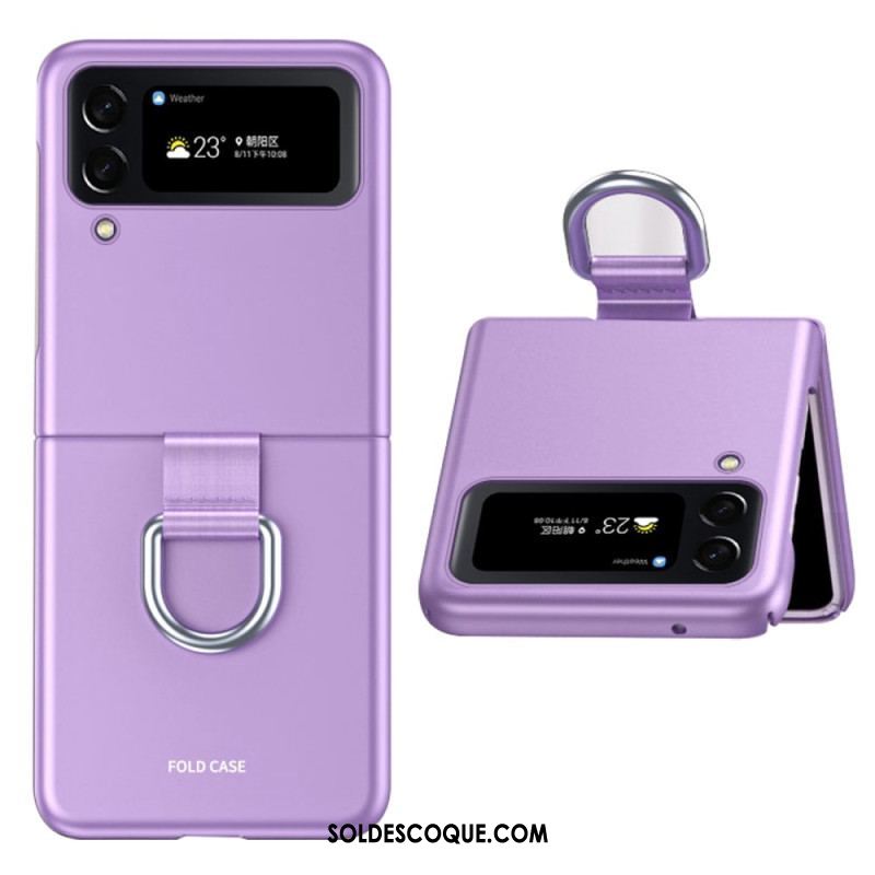 Coque Samsung Galaxy Z Flip 4 Skin-Touch avec Anneau