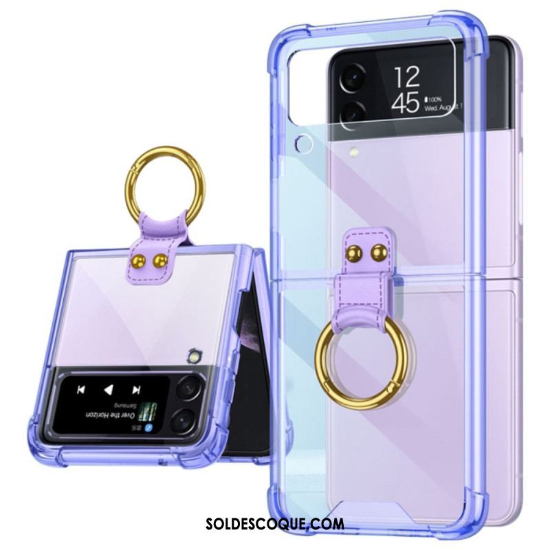 Coque Samsung Galaxy Z Flip 4 Teintée avec Anneau GKK