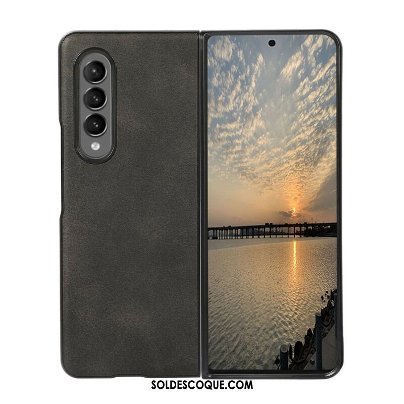 Coque Samsung Galaxy Z Fold 3 5G Simili Cuir