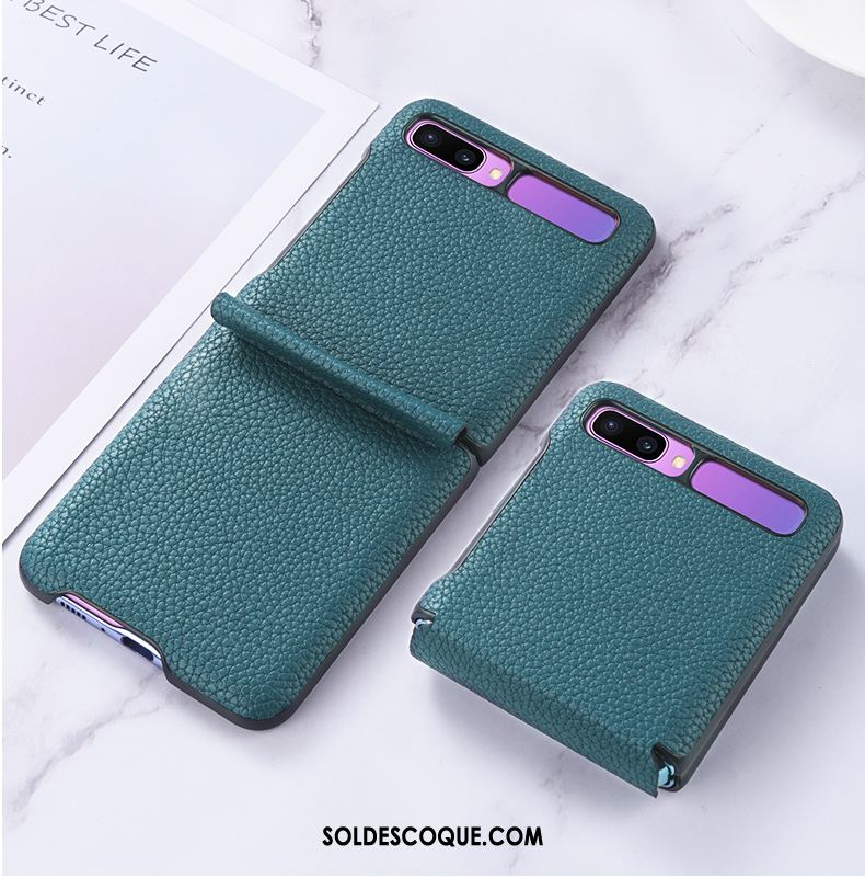 Coque Samsung Z Flip Business Incassable Protection Tout Compris Vert Pas Cher