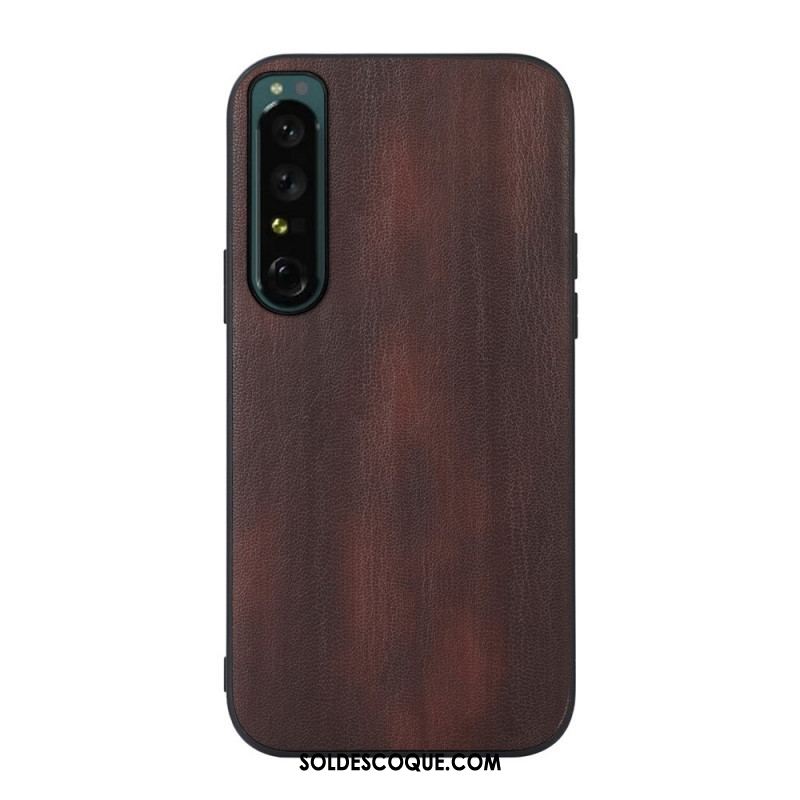 Coque Sony Xperia 1 IV Simili Cuir