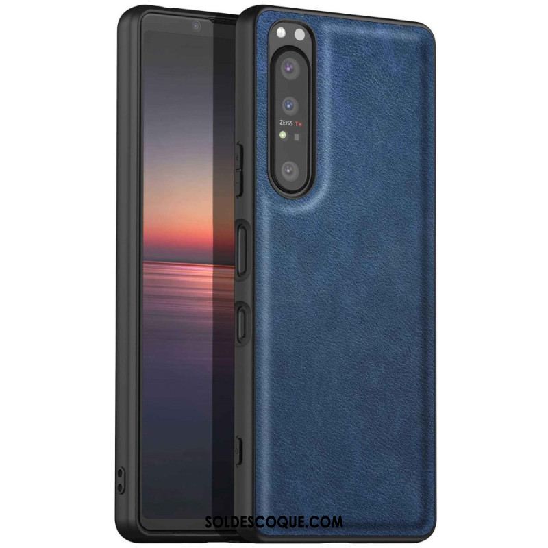 Coque Sony Xperia 1 IV Simili Cuir