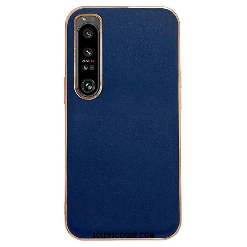 Coque Sony Xperia 1 IV Véritable Cuir Color