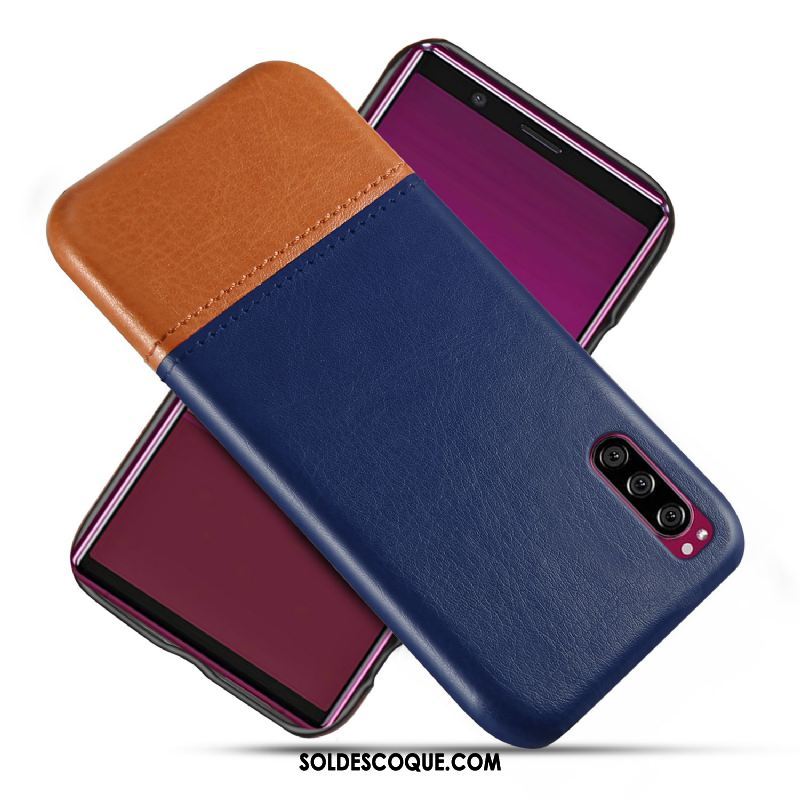 Coque Sony Xperia 1 Ii Qualité Protection Bleu Téléphone Portable Étui Housse Pas Cher