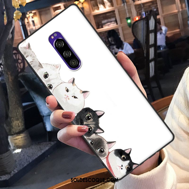 Coque Sony Xperia 1 Téléphone Portable Dessin Animé Ornements Suspendus Silicone Charmant Pas Cher