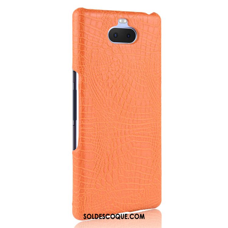 Coque Sony Xperia 10 Cuir Téléphone Portable Difficile Qualité Étui Soldes