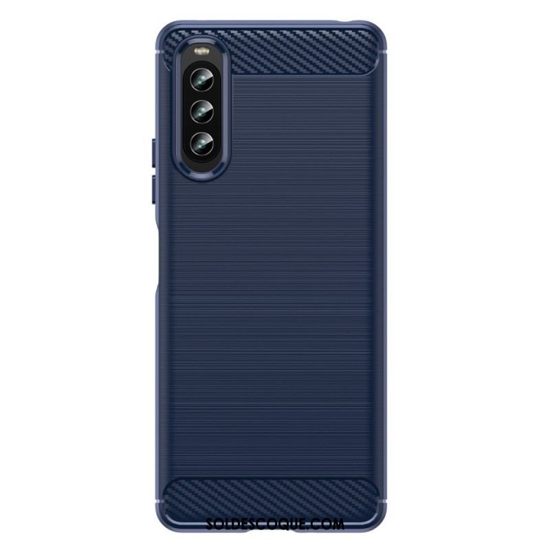 Coque Sony Xperia 10 IV Fibre Carbone Brossée