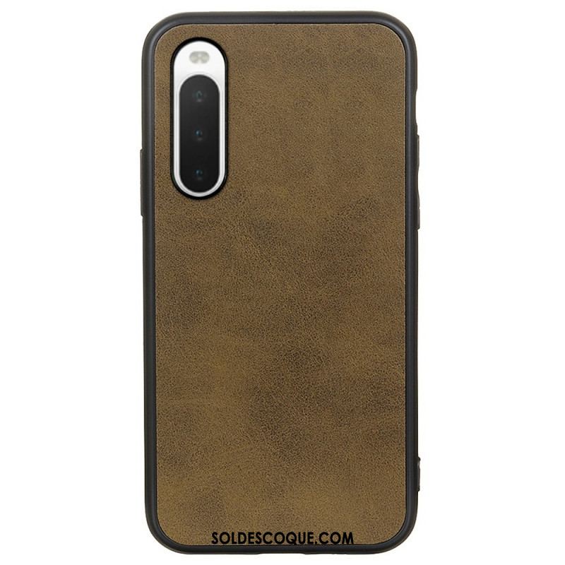 Coque Sony Xperia 10 IV Simili Cuir Texturé