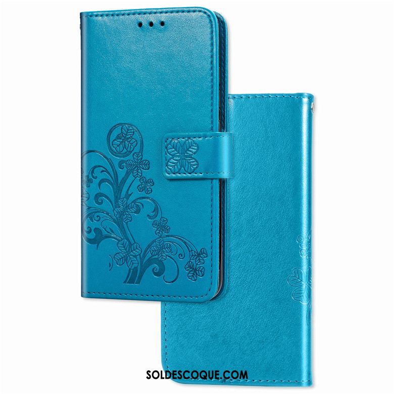 Coque Sony Xperia 5 Étui En Cuir Téléphone Portable Tout Compris Bleu Incassable France