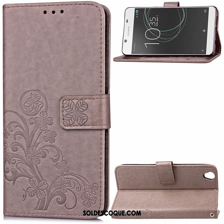 Coque Sony Xperia L1 Silicone Protection Étui Gris Fluide Doux Soldes