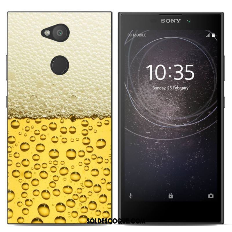 Coque Sony Xperia L2 Protection Nouveau Créatif Fluide Doux Peinture En Ligne