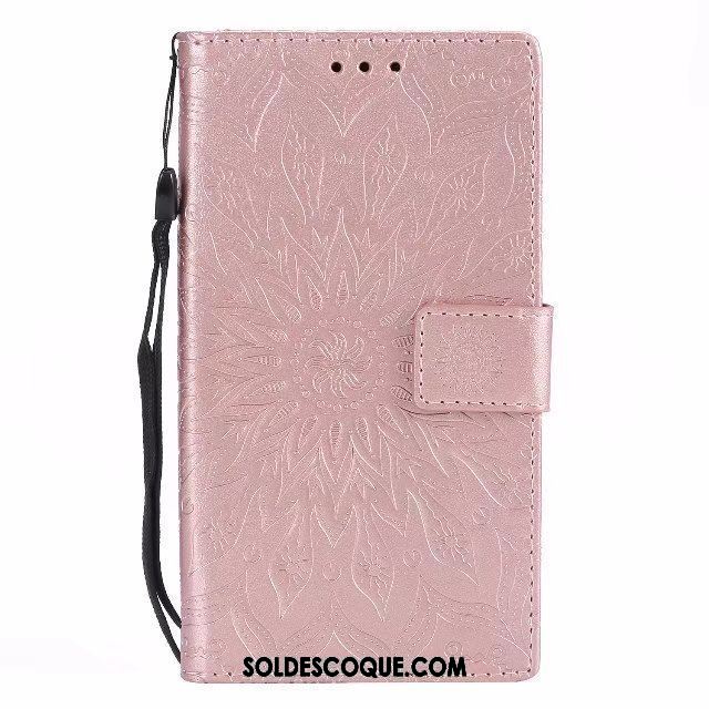 Coque Sony Xperia L2 Étui En Cuir Carte Protection Modèle Fleurie Téléphone Portable France