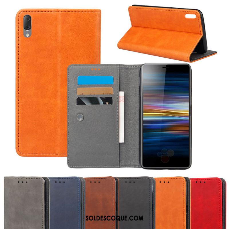 Coque Sony Xperia L3 Protection Qualité Étui Tout Compris Cuir Soldes