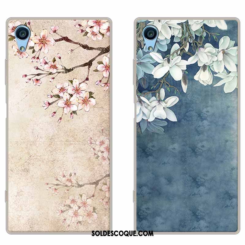 Coque Sony Xperia Xa Art Incassable Bleu Fluide Doux Créatif Pas Cher