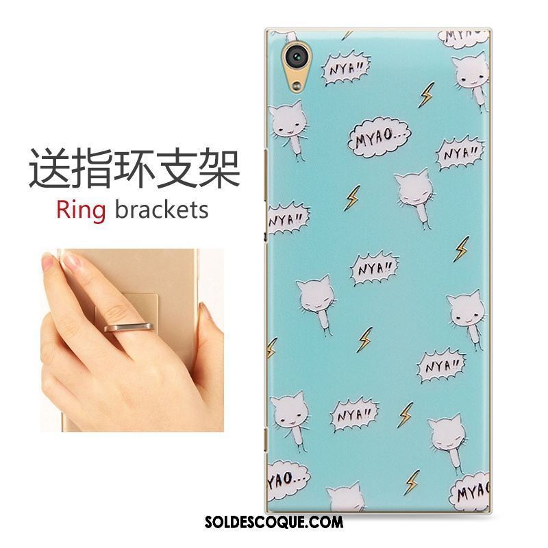 Coque Sony Xperia Xa Bleu Étui Gaufrage Dessin Animé Tendance Soldes