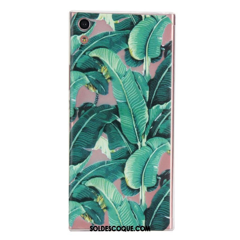 Coque Sony Xperia Xa Protection Peinture Transparent Vert Très Mince En Vente