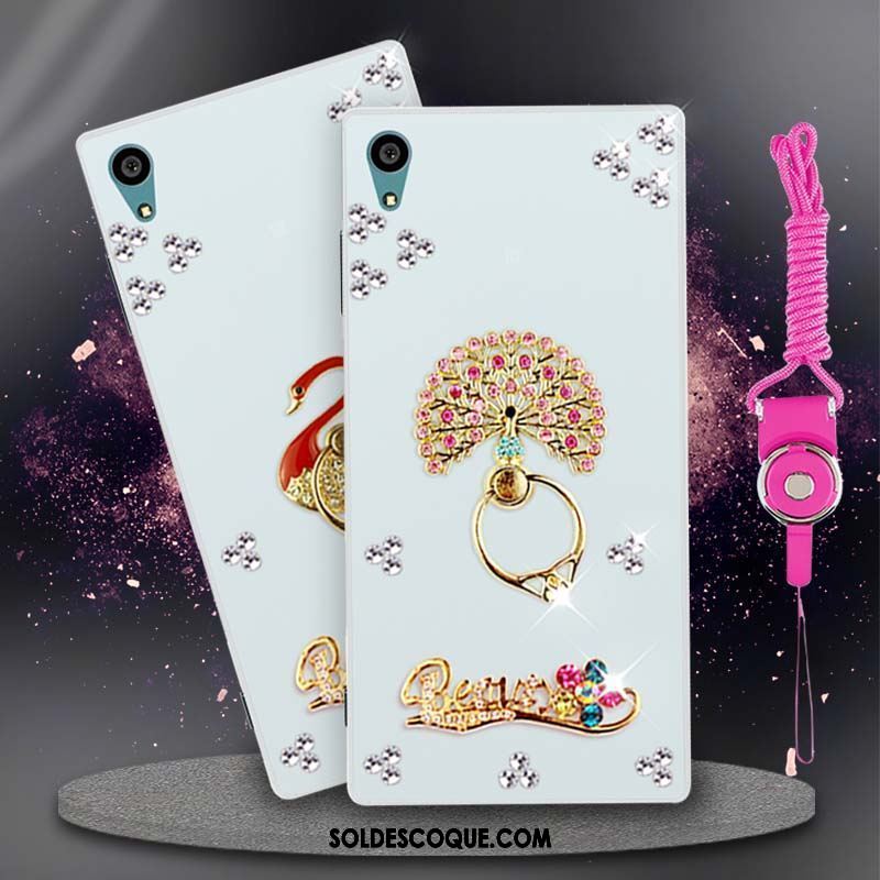 Coque Sony Xperia Xa1 Plus Ornements Suspendus Téléphone Portable Fluide Doux Tendance Strass Pas Cher