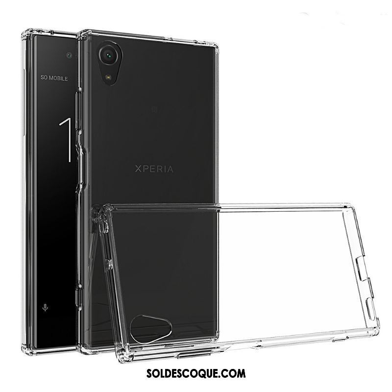 Coque Sony Xperia Xa1 Plus Personnalité Téléphone Portable Blanc Transparent Border Pas Cher