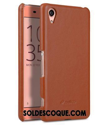 Coque Sony Xperia Xa1 Plus Rouge Étui En Cuir Cuir Véritable Protection Nouveau Soldes