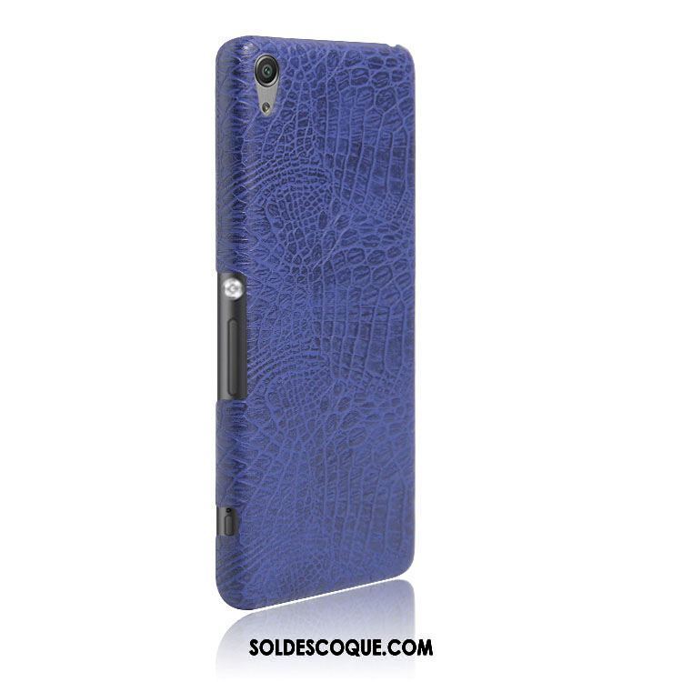 Coque Sony Xperia Xa1 Plus Étui Incassable Difficile Crocodile Modèle Bleu Marin En Vente