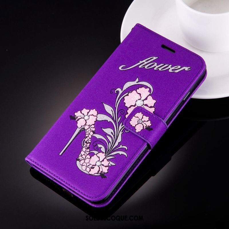 Coque Sony Xperia Xa1 Téléphone Portable Violet Tout Compris Ornements Suspendus Étui Soldes