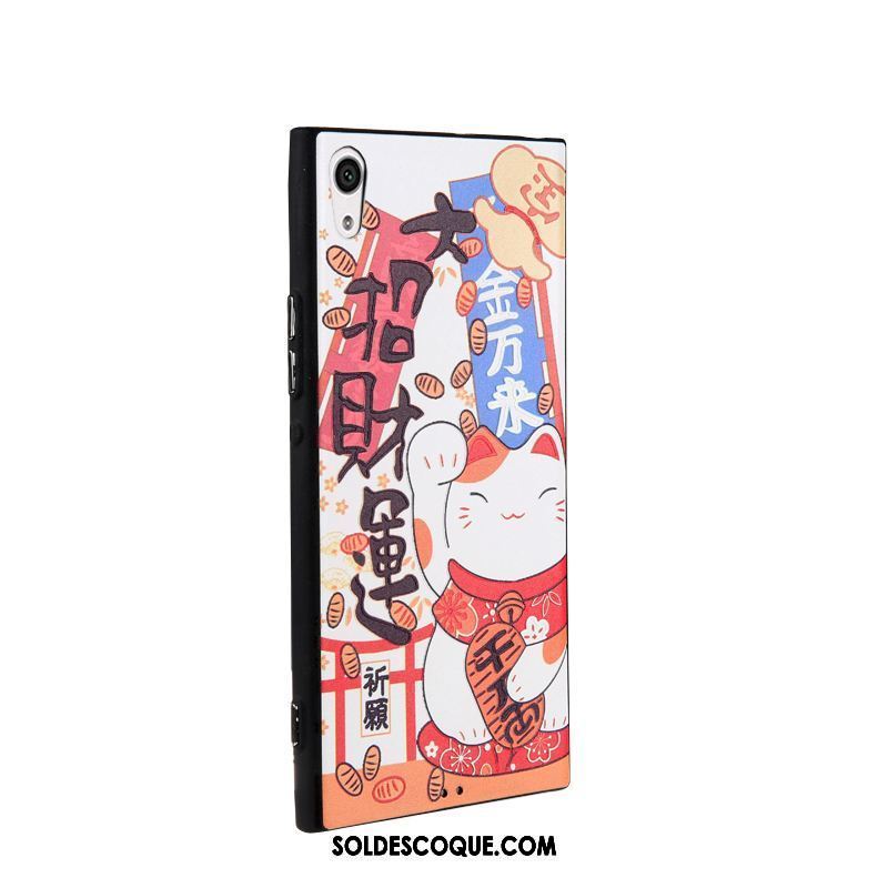 Coque Sony Xperia Xa1 Ultra Dessin Animé Coque En Silicone Rouge Fluide Doux Peinture En Ligne