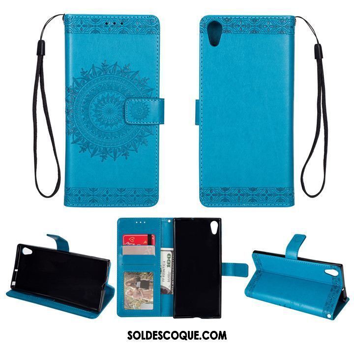 Coque Sony Xperia Xa1 Ultra Incassable Fluide Doux Bleu Protection Téléphone Portable Pas Cher