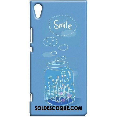 Coque Sony Xperia Xa1 Ultra Protection Téléphone Portable Délavé En Daim Bleu Doux Pas Cher