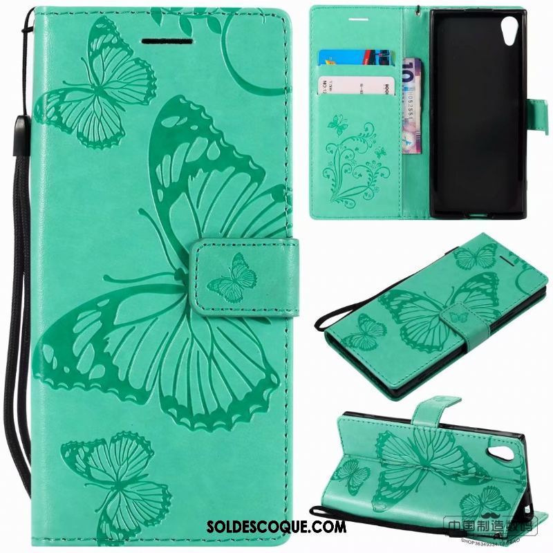 Coque Sony Xperia Xa1 Ultra Vert Téléphone Portable Couleur Unie Étui Fluide Doux En Vente