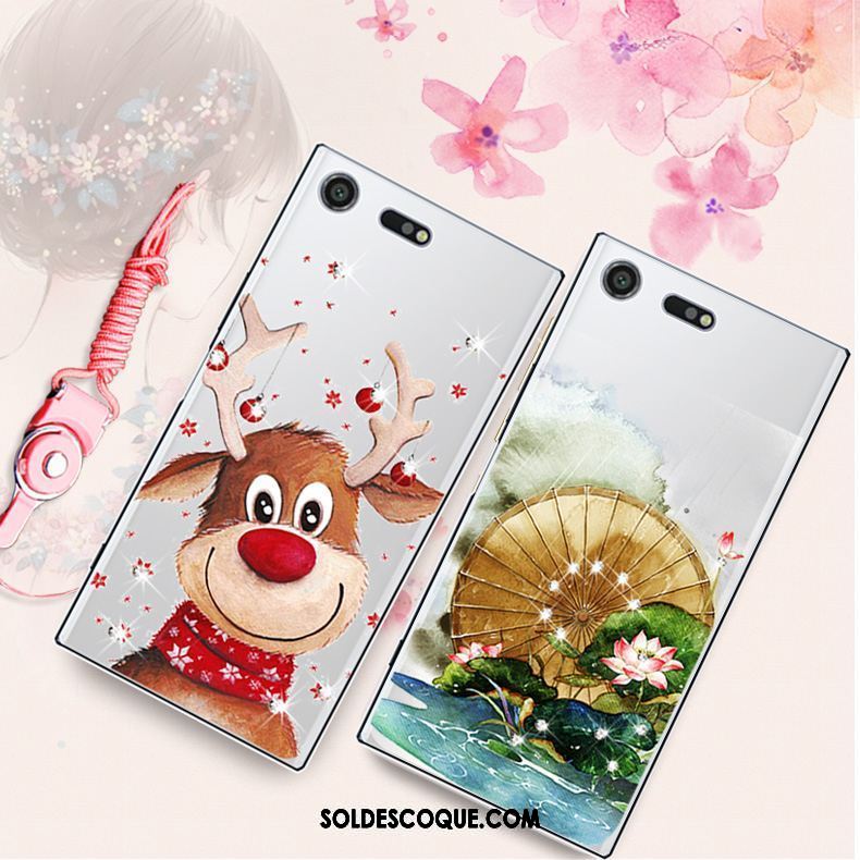 Coque Sony Xperia Xz Premium Dessin Animé Téléphone Portable Rose Étui Tout Compris En Vente