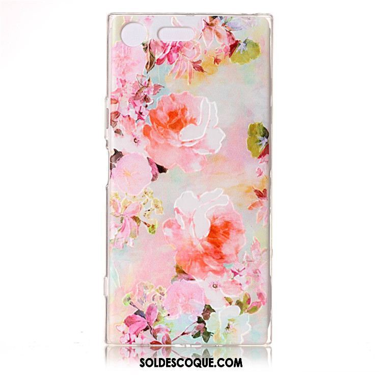 Coque Sony Xperia Xz Premium Rose Téléphone Portable Dessin Animé Fluide Doux Personnalité Soldes