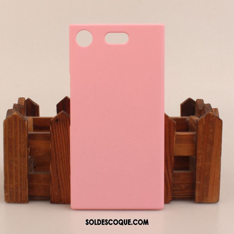 Coque Sony Xperia Xz1 Compact Bordure Téléphone Portable Protection Délavé En Daim Rose Soldes