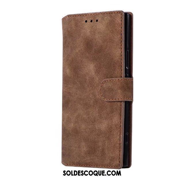 Coque Sony Xperia Xz1 Compact Bovins Protection Étui Délavé En Daim Téléphone Portable Soldes