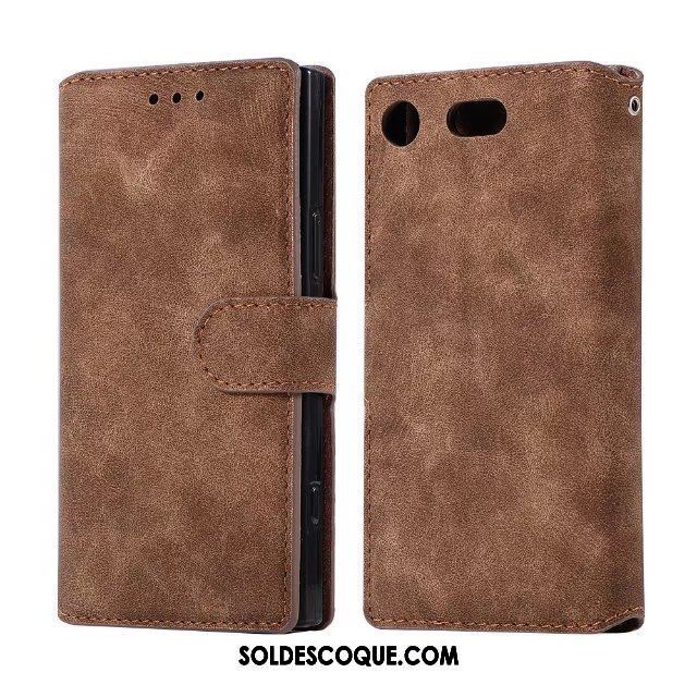 Coque Sony Xperia Xz1 Compact Fluide Doux Tout Compris Téléphone Portable Vintage Incassable Soldes