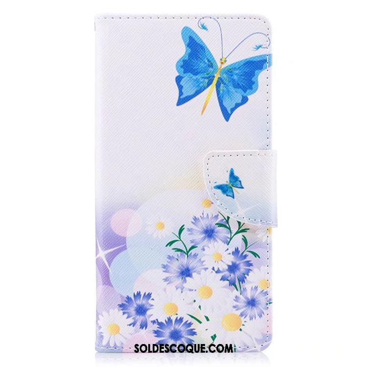 Coque Sony Xperia Xz1 Compact Gaufrage Incassable Blanc Peinture Téléphone Portable Soldes