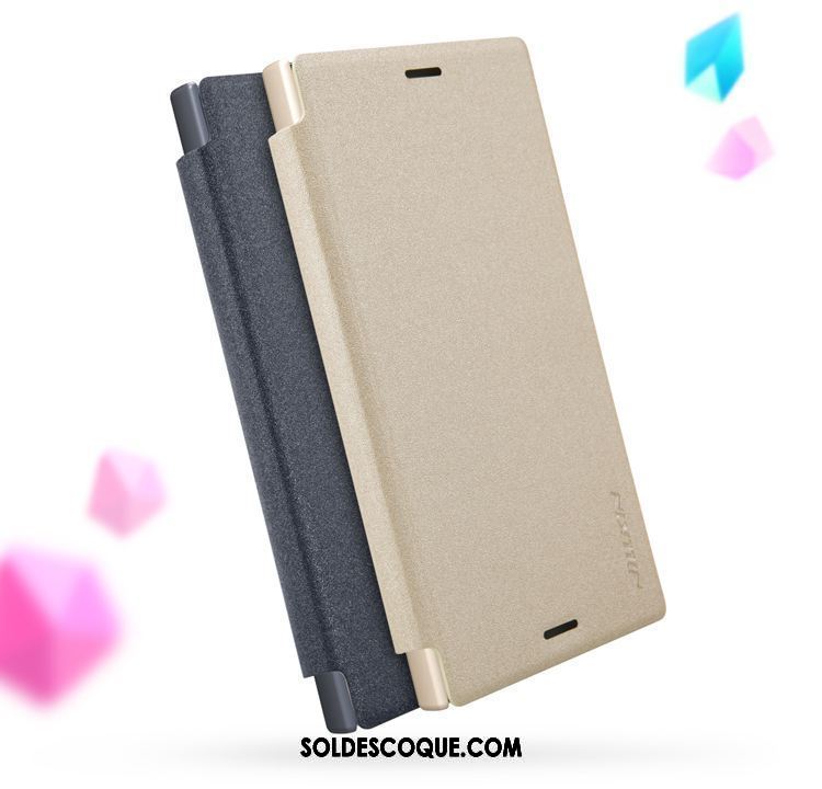 Coque Sony Xperia Xz1 Compact Or Étoile Téléphone Portable Étui En Cuir Soldes