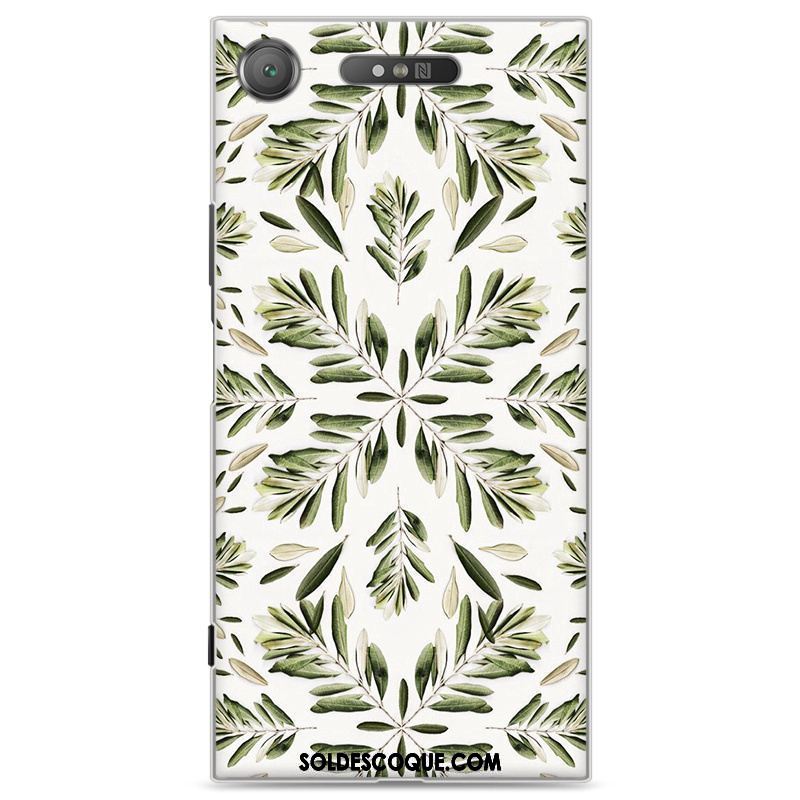 Coque Sony Xperia Xz1 Dessin Animé Créatif Blanc Étui Téléphone Portable Pas Cher